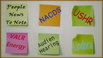 US Consumer Health People Moves: NACDS, USHR, Audien Hearing, Lindora, VALR Energy 