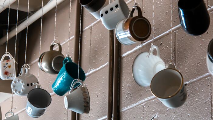 Dangling mugs