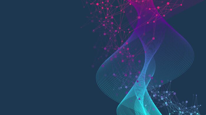 Scientific vector illustration genetic engineering and gene manipulation concept. DNA helix, DNA strand, molecule or atom, neurons. Abstract structure for Science or medical background.